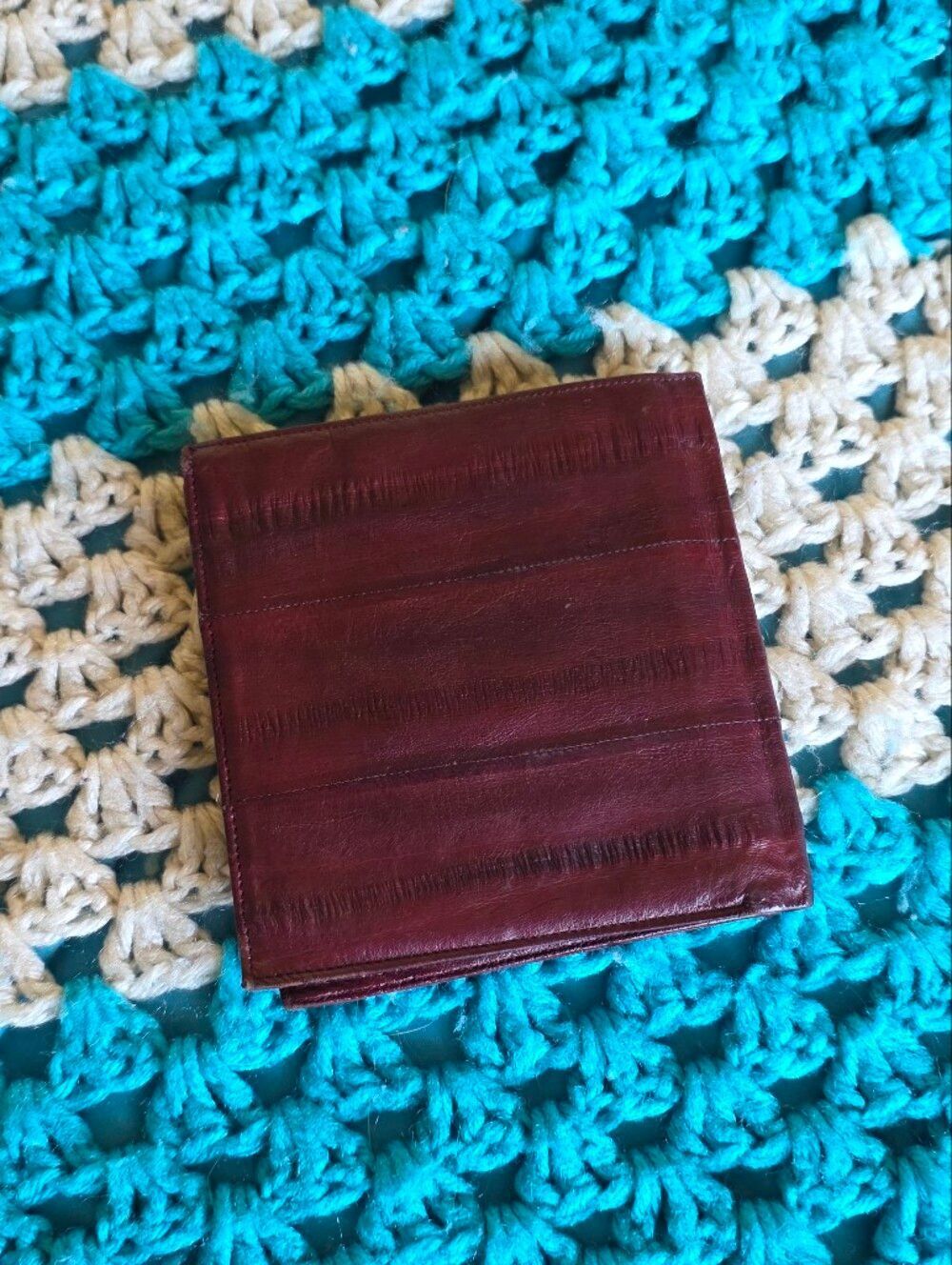 Mens Brown Leather Bi Fold Wallet Never Used - Picture 3 of 5